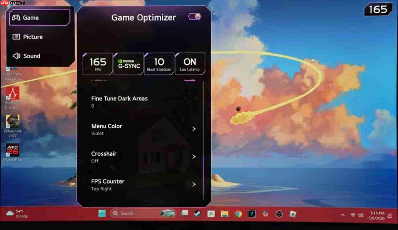 玩pc游戏选oled电视,延迟链和响应速度一个都不能漏