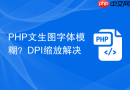 php文生图字体模糊?dpi缩放解决