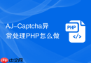 aj-captcha异常处理php怎么做