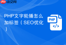 php文字轮播怎么加标签(seo优化)