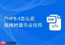 PHP8.4怎么在拖拽时显示占位符