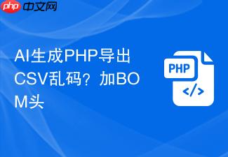 ai生成php导出csv乱码?加bom头