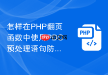 怎样在PHP翻页函数中使用PDO预处理语句防注入