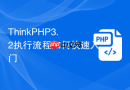 thinkphp3.2执行流程如何快速入门