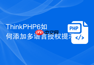 thinkphp6如何添加多语言授权提示