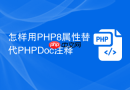 怎样用PHP8属性替代PHPDoc注释