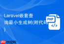 laravel嵌套查询最小生成树(附代码)