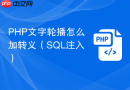 php文字轮播怎么加转义（sql注入）