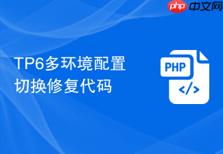 tp6多环境配置切换修复代码