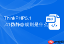 thinkphp5.1.41伪静态规则是什么