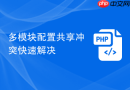 多模块配置共享冲突快速解决