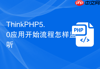 thinkphp5.0应用开始流程怎样监听