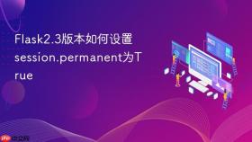 flask2.3版本如何设置session.permanent为true