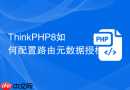thinkphp8如何配置路由元数据授权