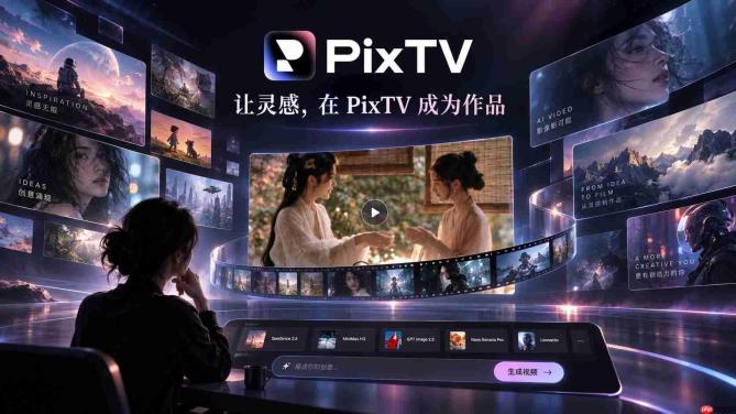 PixTV正式上线:当AI视频竞争从“拼模型”走向“拼工作流”