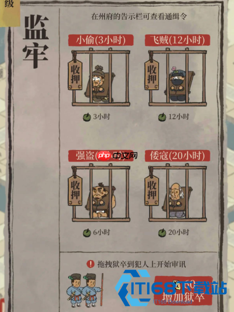绍兴府治安联防手册:马贼出没预警与监牢高效运营全解析