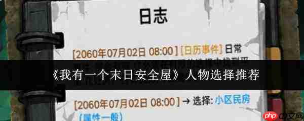 末日安全屋人物选择攻略:哪些角色值得选
