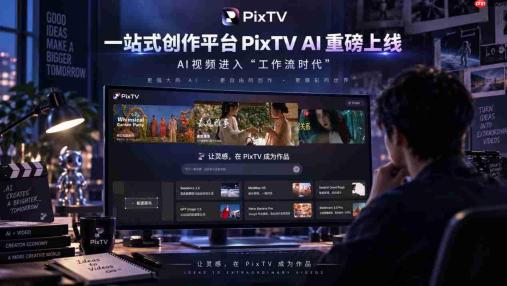 PixTV AI重磅上线,以一站式工作流重塑视频创作