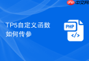 tp5自定义函数如何传参