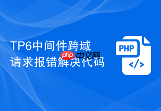 tp6中间件跨域请求报错解决代码