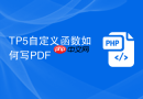 tp5自定义函数如何写pdf