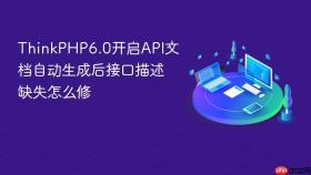 thinkphp6.0开启api文档自动生成后接口描述缺失怎么修