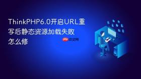 thinkphp6.0开启url重写后静态资源加载失败怎么修