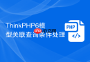 thinkphp6模型关联查询条件处理