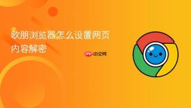 欧朋浏览器怎么设置网页内容解密