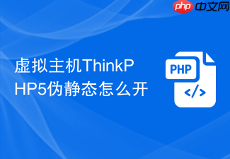 虚拟主机thinkphp5伪静态怎么开