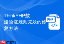 thinkphp数据验证规则无效的修复方法