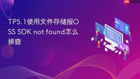 tp5.1使用文件存储报oss sdk not found怎么排查