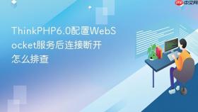 thinkphp6.0配置websocket服务后连接断开怎么排查