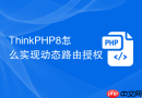 ThinkPHP8怎么实现动态路由授权