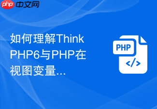 如何理解thinkphp6与php在视图变量传递上的区别
