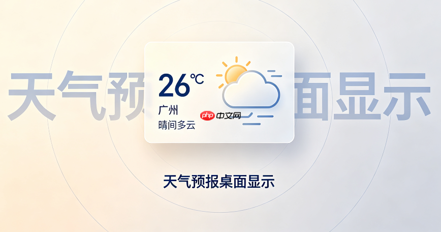 rainmeter最新版搭配国内和风数据精准桌面预报配置
