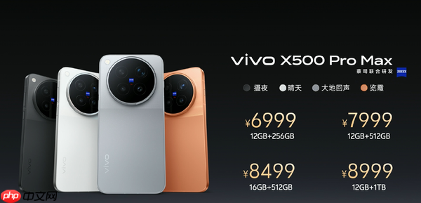 vivo X500系列发布 首发联发科天玑9600 Pro 5499元起