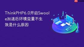 ThinkPHP6.0开启Swoole加速后环境变量不生效是什么原因