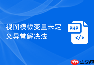 视图模板变量未定义异常解决法