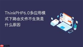 thinkphp6.0多应用模式下路由文件不生效是什么原因