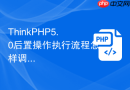 thinkphp5.0后置操作执行流程怎样调用