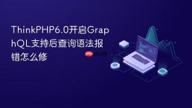 thinkphp6.0开启graphql支持后查询语法报错怎么修