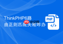 thinkphp6路由正则匹配失败咋办
