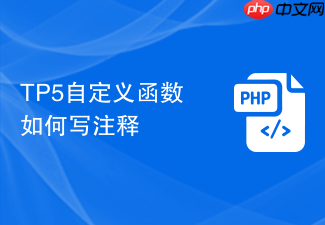 tp5自定义函数如何写注释
