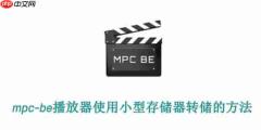 mpc-be播放器怎样用小型存储器转储?mpc-be播放器使用小型存储器转储的方法