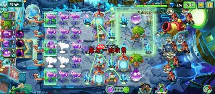 植物大战僵尸2月球基地主线12关普通难度通关攻略