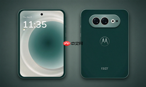 摩托罗拉首款阔折叠手机“Razr Flex”渲染图流出!
