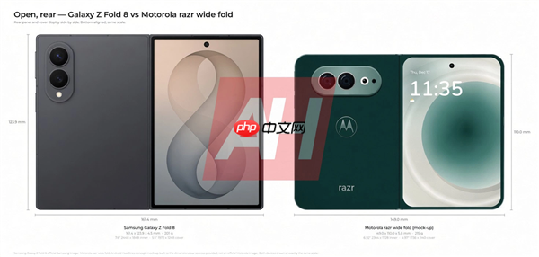 摩托罗拉首款阔折叠手机“Razr Flex”渲染图流出!