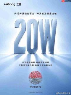 适配再度提速!KaihongOS开发者注册量突破20万