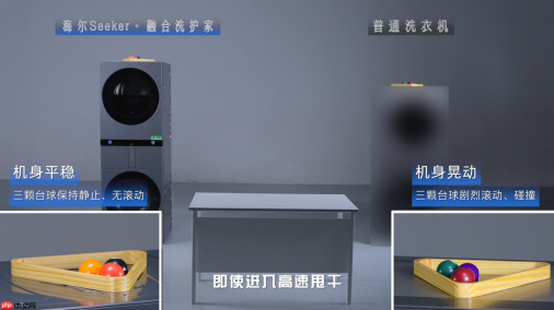 “球”同存异:同一组台球,海尔洗衣机运行不抖